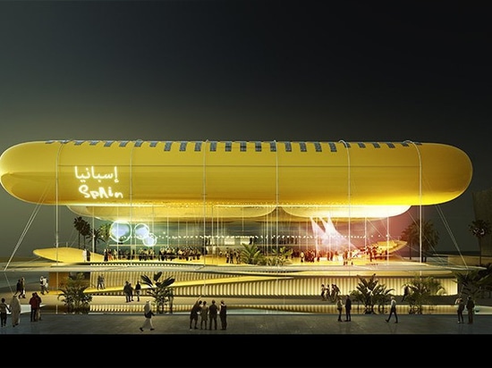 expo 2020: selgascano + FRPO propose canopy of inflatable cylinders for spanish pavilion