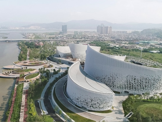 PES Architects reveals petal-shaped Strait Culture and Art Centre in Fuzhou