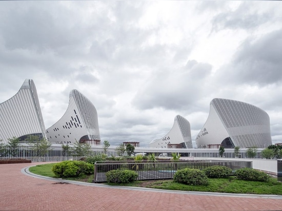 PES Architects reveals petal-shaped Strait Culture and Art Centre in Fuzhou