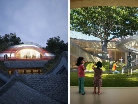 MAD Architects to transform an ancient Chinese courtyard into a kindergarten with a “floating roof”