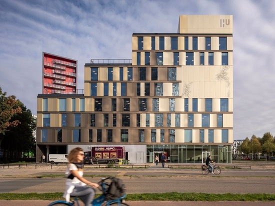 schmidt hammer lassen connects dutch university's facilities with crisscrossing stairways