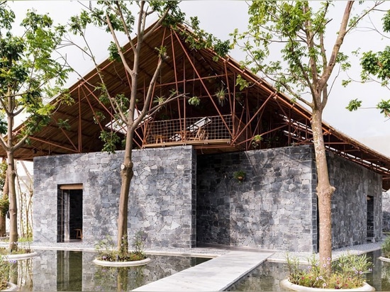 H&P architects builds cultural community space in vietnam out of waste materials and debris