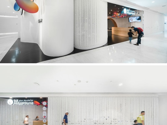 Designers Used Suspended Strings Of Balls For The Walls Of This Playground