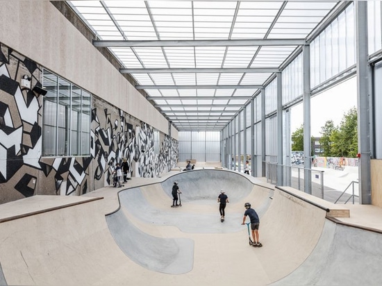 EFFEKT transforms vacant windmill factory into indoor streetscape and skatepark