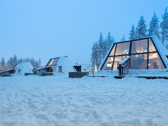 A Collection of Unique Cabins With Large Windows And Lofted Bedrooms ...