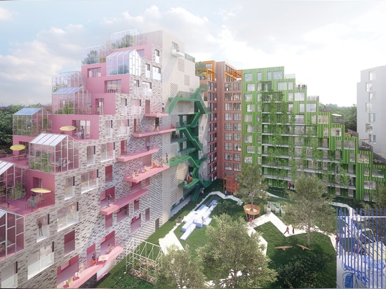 Manuelle Gautrand Designs Futuristic Housing Block for Amsterdam