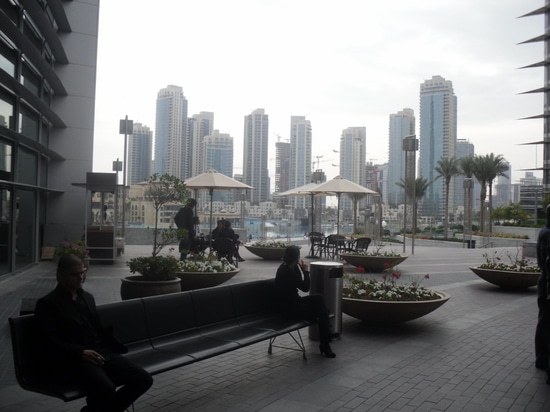 AERO Bench in Dubai Mall.