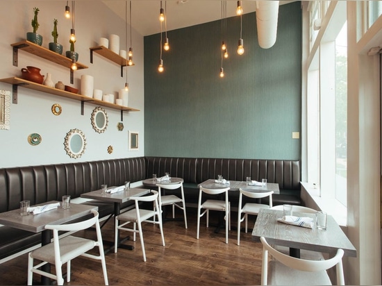 Latin-inspired Bar-Restaurant Project in Denver feat. JOI Twenty Upholstered Chairs by TOOU.