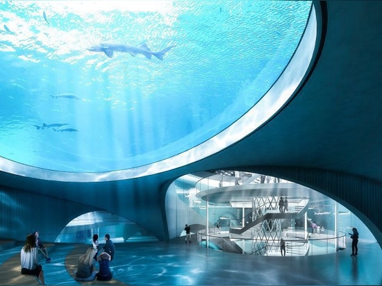 ennead architects plans nature reserve with a public aquarium in china