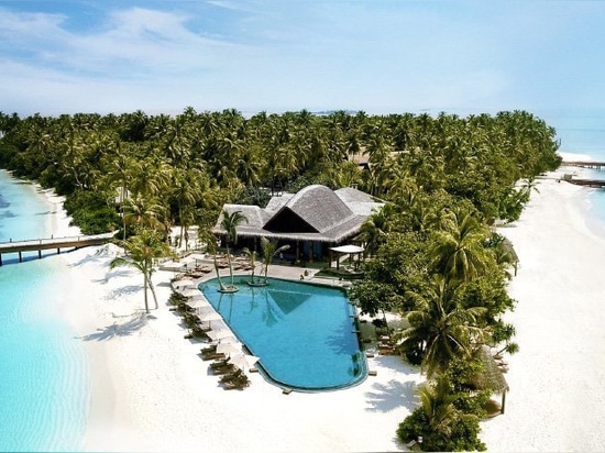 this luxury resort by autoban draws from the maldives' vernacular architecture