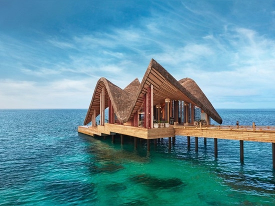 this luxury resort by autoban draws from the maldives' vernacular architecture