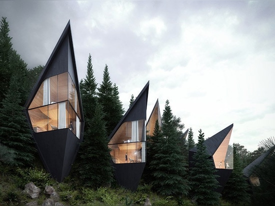 peter pichler architecture envisions sustainable treehouses in the italian dolomites