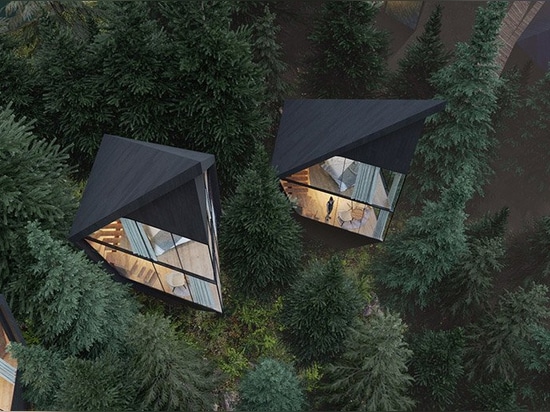 peter pichler architecture envisions sustainable treehouses in the italian dolomites