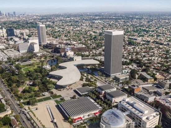 The proposal still spans Wilshire Boulevard. (Courtesy Atelier Peter Zumthor/The Boundary)