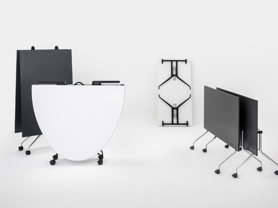 Sit-stand table systems and space-saving solutions for office and living spaces