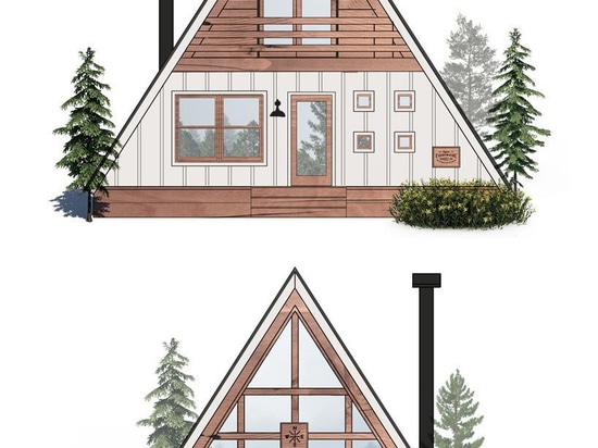 AYFRAYM is an affordable A-frame 'cabin-in-a-box' concept