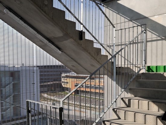 Architectural mesh is woven from many high-tensile wires, ensuring a high level of security.