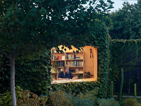 Writer's Shed is a tiny garden studio in Melbourne covered in ivy