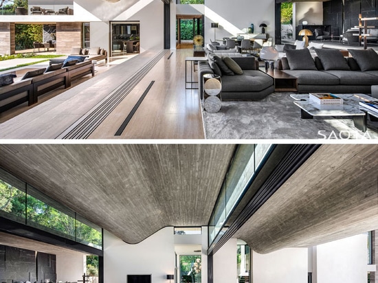 This New House In France Has A Wavy Concrete Ceiling