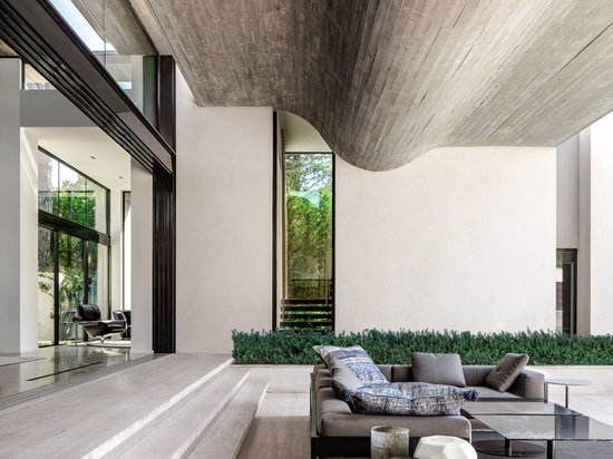 This New House In France Has A Wavy Concrete Ceiling