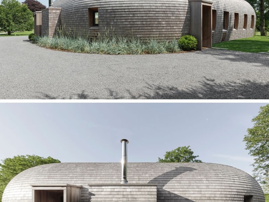 Colorful Skylights And A Curvaceous Design Are Features Of The Cocoon House