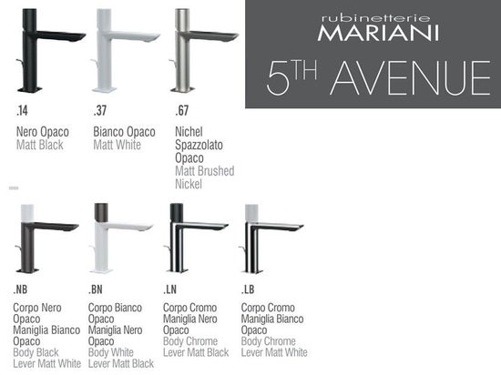 5th AVENUE faucet collection