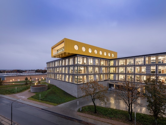 CF Møller Architects incorporates giant bricks in facades of Lego office