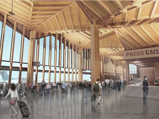 Nelson Airport’s futuristic new terminal building will utilize local timber materials and technologies.