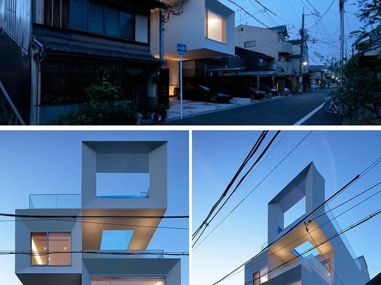 This House Has A Rooftop Swimming Pool With A Window For Views Of The Living Room Below