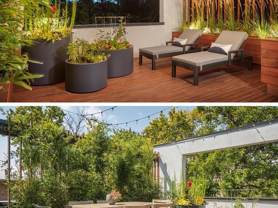 A Multi-Level Outdoor Area Provides A Variety Of Spaces To Entertain