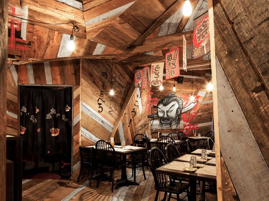 Jean de Lessard Designs A Japanese Izakaya That Is Deliberately Aggressive And Rough