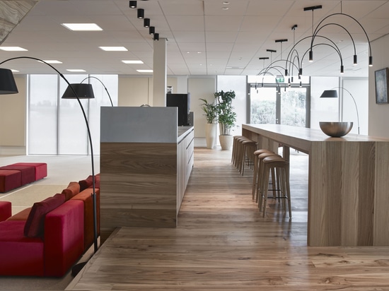 Dennebos engineered Elm floor for circular headoffice Eosta