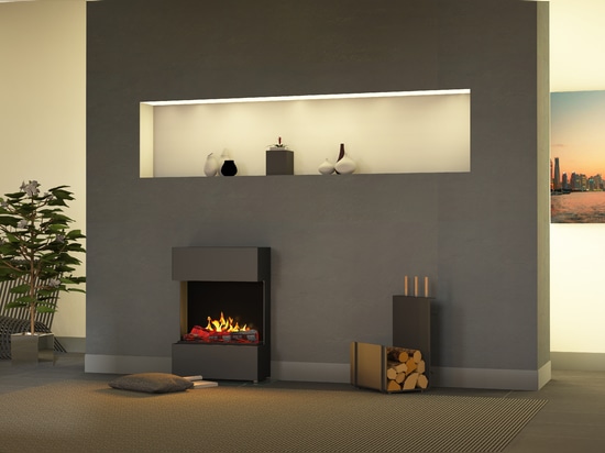 bergamo Trix [free-standing or wall-mounted electric / ethanol fireplace]