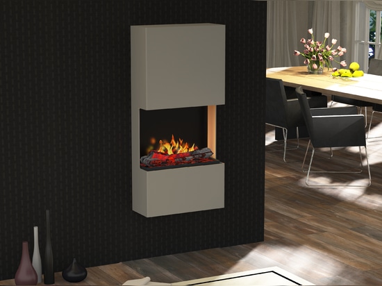 bergamo Trix [free-standing or wall-mounted electric / ethanol fireplace]