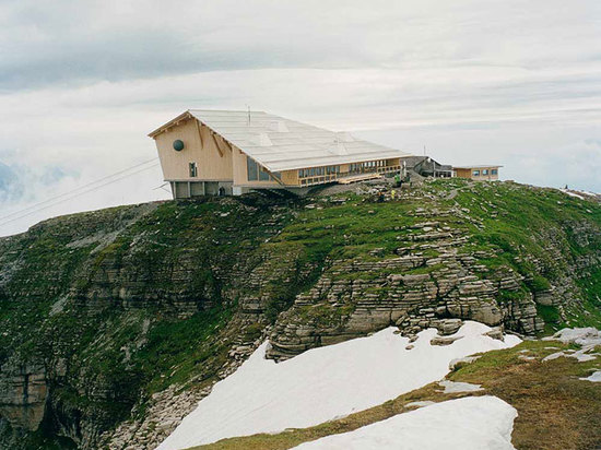 Local companies were involved in the build, making the most of regional talent and materials    Read more at http://www.wallpaper.com/architecture/on-the-summit-herzog-de-meuron-complete-mountain-t...