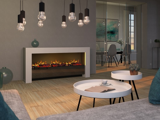 muenkel design bridge [modern Opti-myst design electric fireplace]