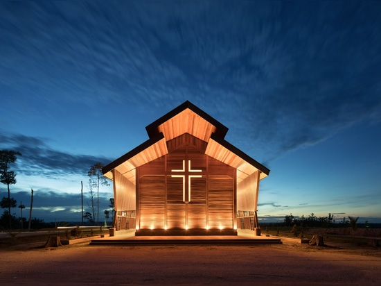 Oikumene Church in Indonesia made entirely from wood