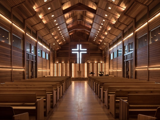 Oikumene Church in Indonesia made entirely from wood