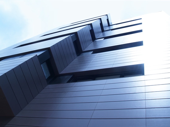 Ceramic ventilated facade in a residential complex "Camino de la Plata"