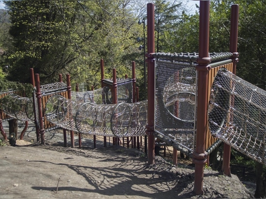 Climbing Path in Nygårdsparken, Bergen, Norway