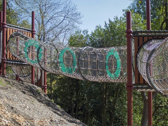 Climbing Path in Nygårdsparken, Bergen, Norway