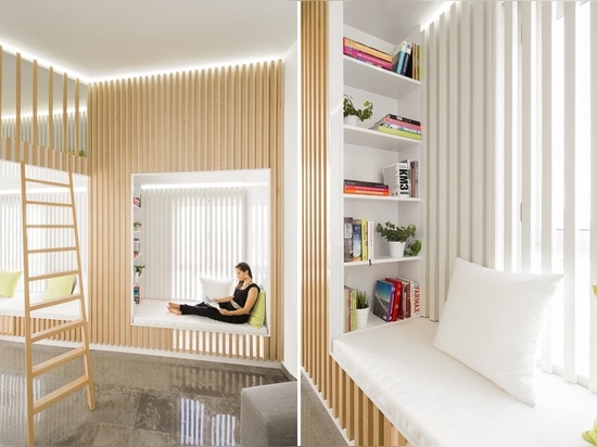 Wood Slats On The Walls Give This Home’s Interior A Distinct Look