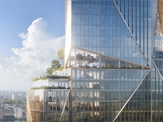 3XN unveils visuals of high-rise office complex for London