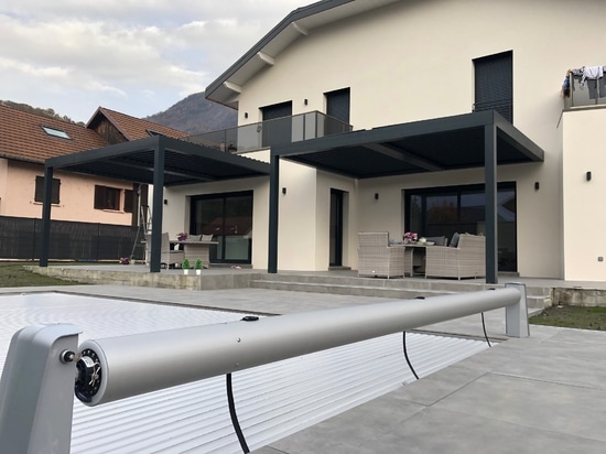 Bioclimatic pergolas CospiBio  in a residence in Albertville-France