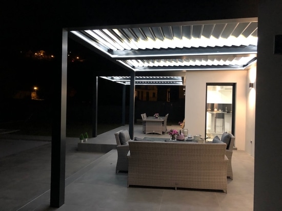 Bioclimatic pergolas in a residence in Albertville-France