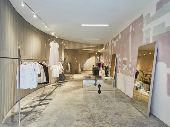 Brooklyn-based Almost Studio designs 1,500 sf boutique for fashion designer Sandy Liang