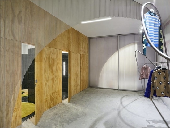 Brooklyn-based Almost Studio designs 1,500 sf boutique for fashion designer Sandy Liang