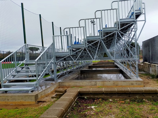 PREFABRICATED GRANDSTAND AT THE SPORTS CENTER OF FORMELLO