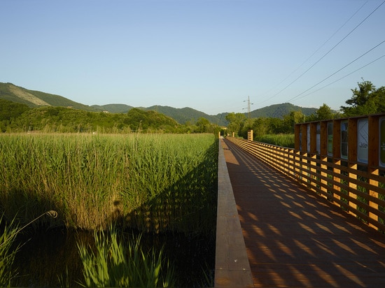 MICROSCAPE architecture urban design AA, Cycling & pedestrian track “Fior di Loto”