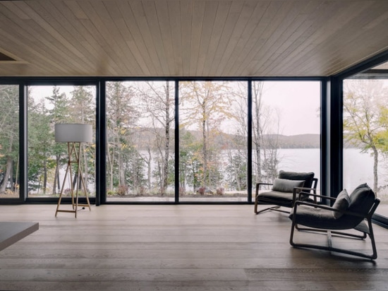 Alain Carle takes cues from the landscape to design a lakeside house in Quebec